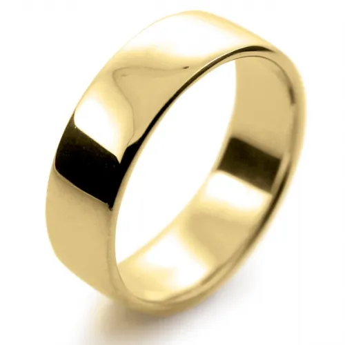 Soft Court Light - 6mm (SCSL6Y) Yellow Gold Wedding Ring
